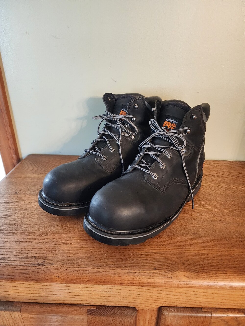 Men's Timberland PRO 24/7 Steel Toe Black Leather Boots
